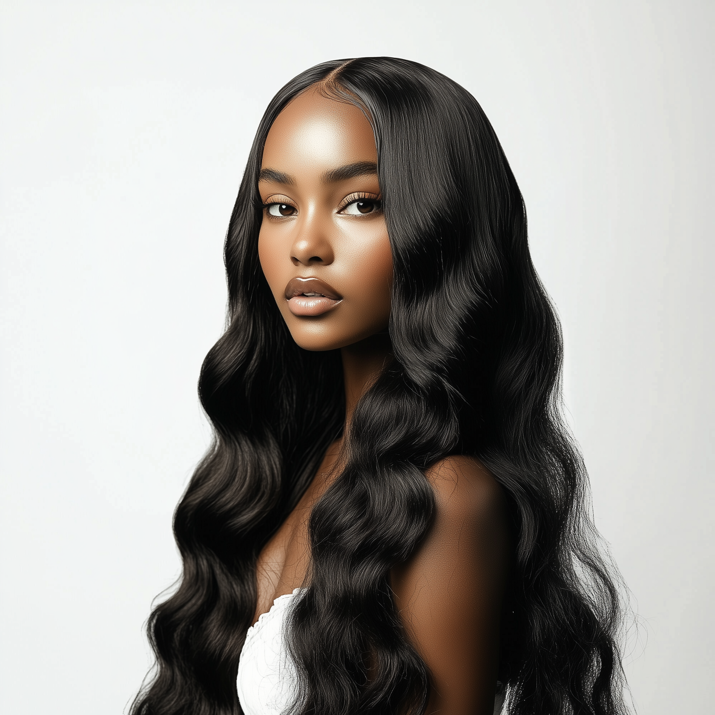 Miss Asonia Bodywave Natural Human Hair Lace Wig