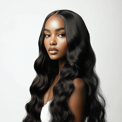 Miss Asonia Bodywave Natural Human Hair Lace Wig