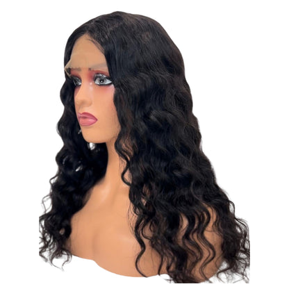 Miss Kimmie Loose Deep Wave Brazilian Hair Lace Wig - 1B Black